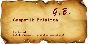 Gasparik Brigitta névjegykártya
